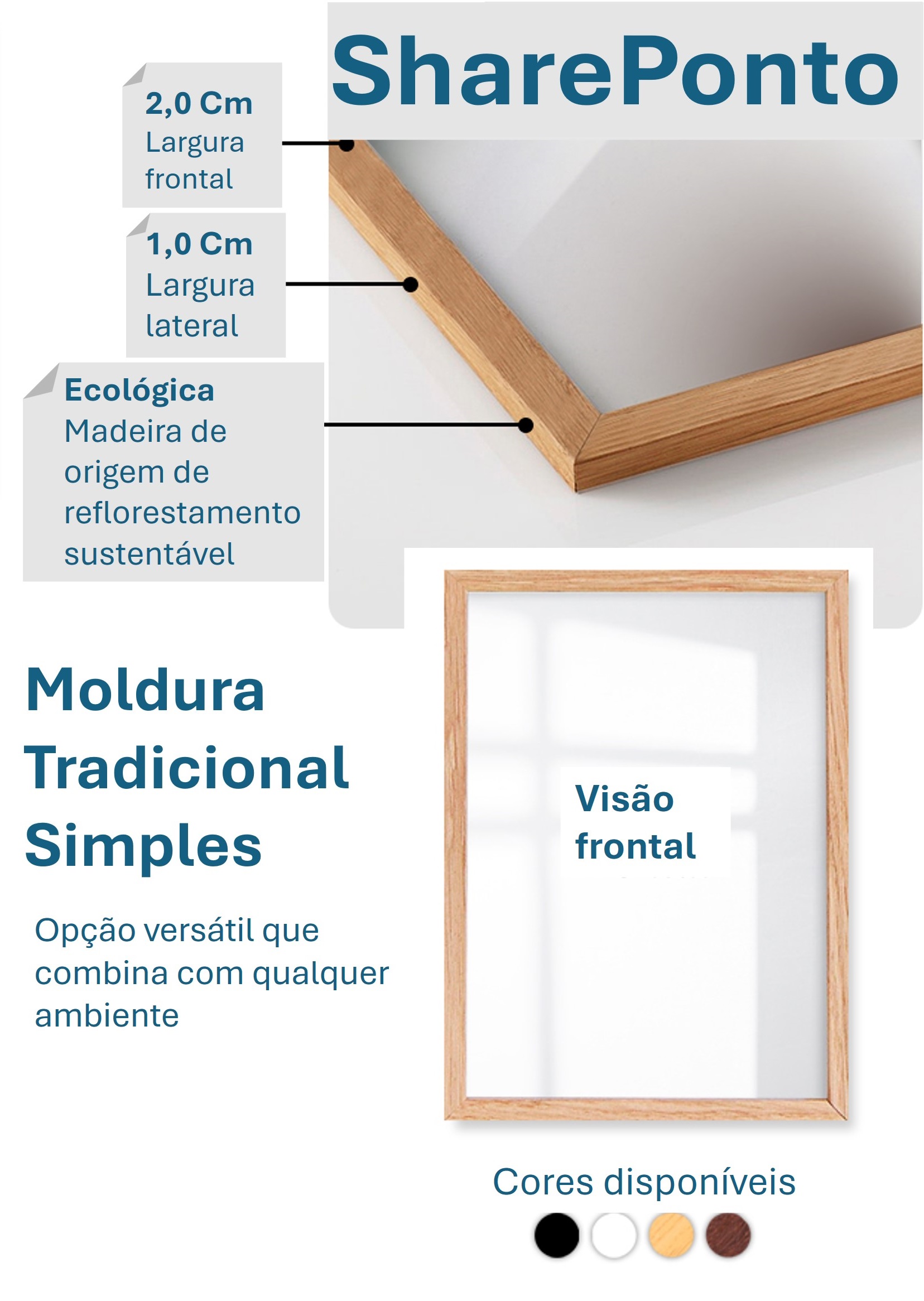 Detalhes da moldura tradicional